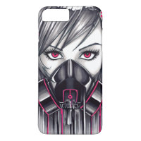 Fille de Masque au gaz néon