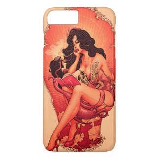 Coque iPhone 8 Plus/7 Plus Fille de pin-up vintage
