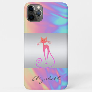 Case-Mate iPhone Case Fille Élégante, Chat, Kitty, Ombre Holographique