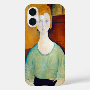 Coque Pour iPhone 16 Fille en chemisier vert, Modigliani