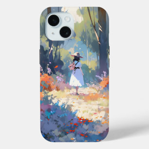 Coque Case-Mate iPhone Fille en forêt Anime Impressionnisme