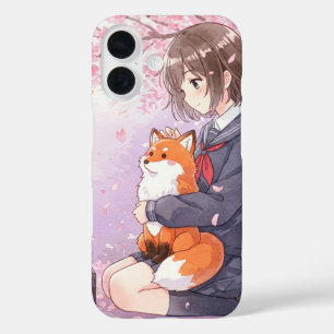 Coque Pour iPhone 16 Fille en uniforme scolaire par Natasha Us
