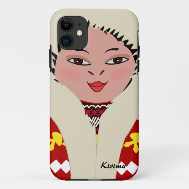 Coques Case-Mate iPhone Fille esquimaude mignonne Dol de bande dessinée (Dos)