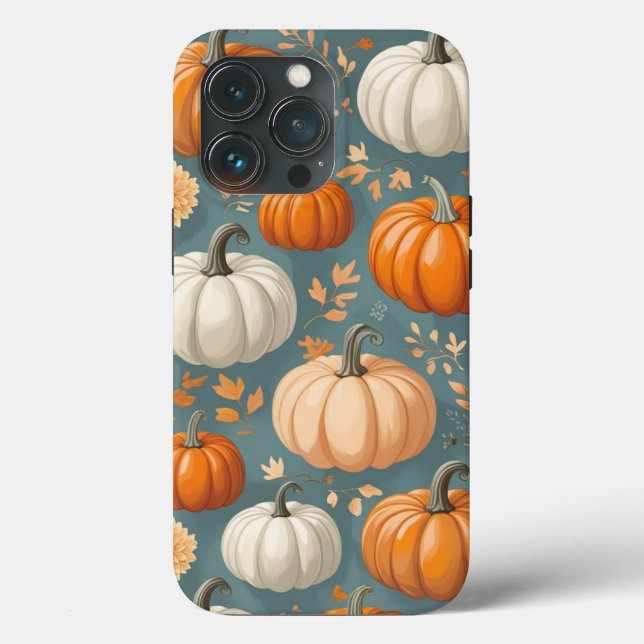 Coques Case-Mate iPhone Fille et femme de la fleur d'automne citrouille (Verso)