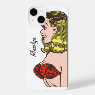 Coque Case-Mate iPhone Fille Glamour Vintage, Blonde Bombshell en Bikini