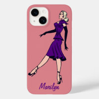 Fille Glamour Vintage, Secrétaire Blonde Rétro
