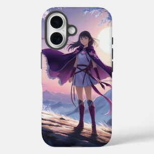 Coque Pour iPhone 16 Fille guerrière Anime   Imaginaire Spirit Fox Phon