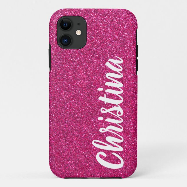 Coques Case-Mate iPhone Fille Hot rose Parties scintillant Nom Coque-Mate  (Dos)