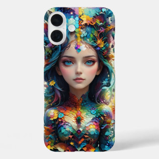 Coque Pour iPhone 16 Plus Fille Motifs géométriques