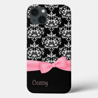 Case-Mate iPhone Case Fille Noir & Blanc Damas