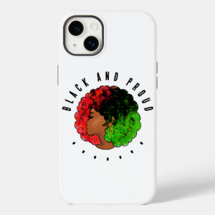 Coque Case-Mate iPhone Fille noire panafricaine femme rouge vert fierté a