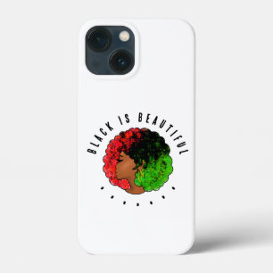 Case-Mate iPhone Case Fille noire panafricaine femme rouge vert fierté a