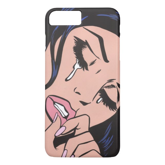 Coques Case-Mate iPhone Fille pleurante triste d'art de bruit (Dos)