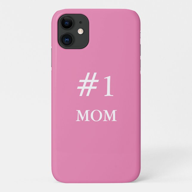 Coques Case-Mate iPhone Fille rose #1 Maman (Dos)