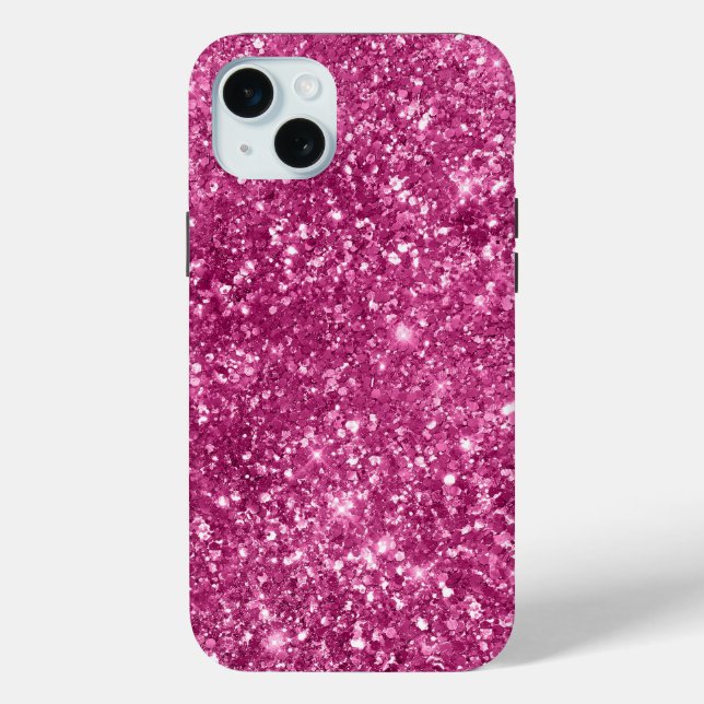 Coques Case-Mate iPhone Fille rose brillante Parties scintillant (Verso)