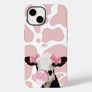 Coque Case-Mate iPhone Fille rose Bubblegum soufflant Vache Amateurs