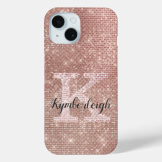 Coque Case-Mate iPhone Fille Rose Gold Glam Parties scintillant étincelan