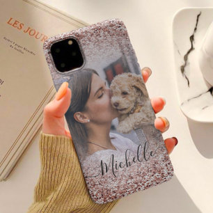 Case-Mate iPhone Case Fille Rose Gold Parties scintillant Photo Votre no