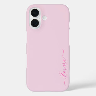 Coque Pour iPhone 16 Fille rose moderne Imprimer tendance