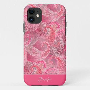Case-Mate iPhone Case Fille rose Motif avec nom