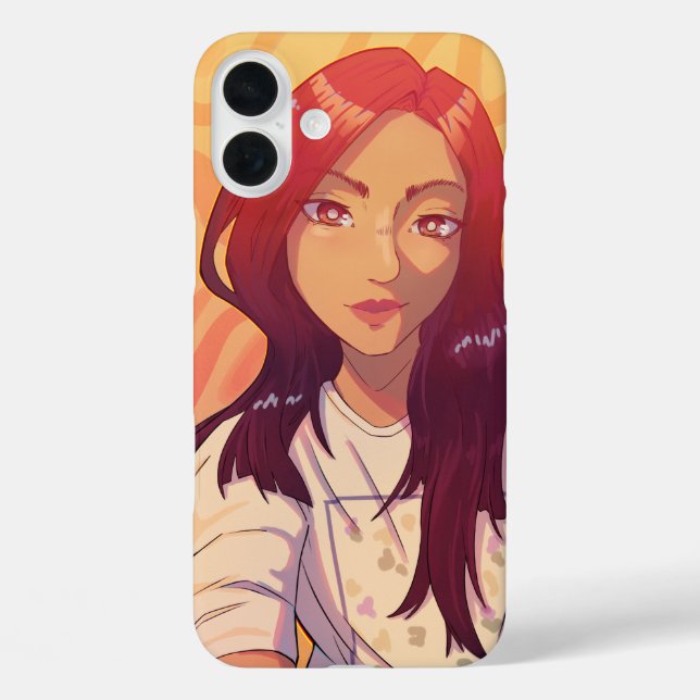 Coques Case-Mate iPhone Fille rouge Anime (Verso)