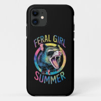 Fille Sauvage Été Opossum Tie Dye Raton Laveur