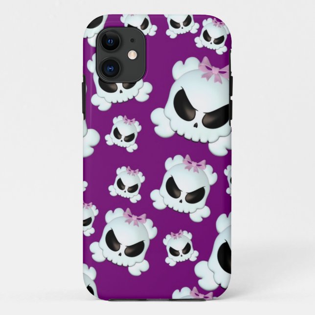 Coques Case-Mate iPhone Fille Skullz (Dos)