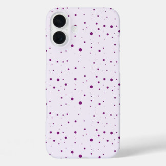 Coque Pour iPhone 16 Plus Fille violette, Lilac Speckled