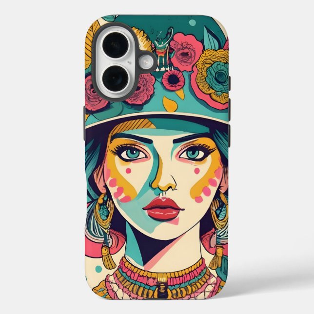 Coques Case-Mate iPhone filles avec casquette (Verso)