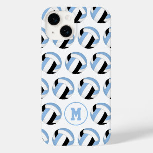 Coque Case-Mate iPhone filles bleu clair noir volleyballs motif