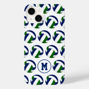 Coque Case-Mate iPhone filles bleu vert volleyballs motif