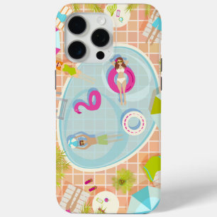 Coque Case-Mate iPhone Filles en bikini et garçons jouant à un jeu de pis