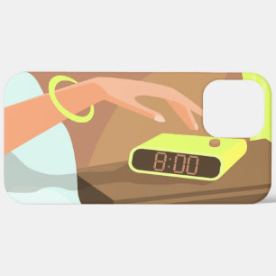 Case-Mate iPhone Case Filles main poussant sur le bouton snooze du révei