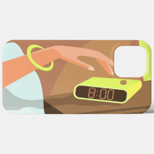 Case-Mate iPhone Case Filles main poussant sur le bouton snooze du révei