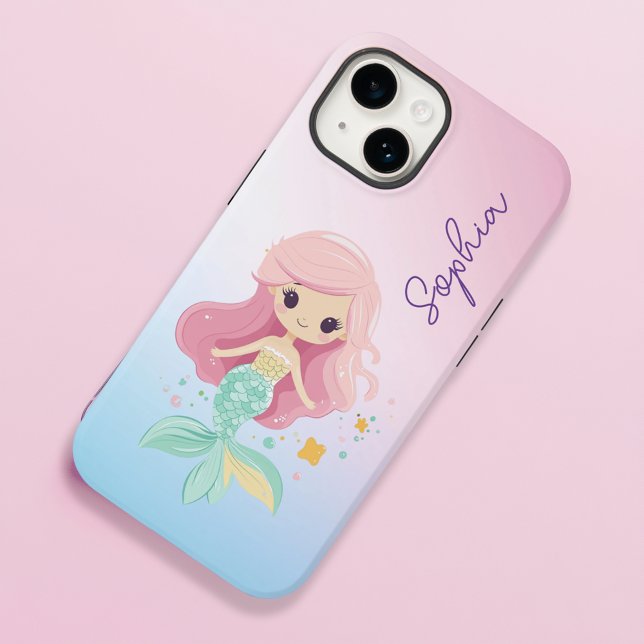 Coques Case-Mate iPhone Filles mignonnes sirènes personnalisées (Créateur téléchargé)