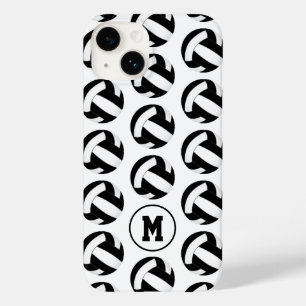 Coque Case-Mate iPhone filles noir blanc volleyballs motif
