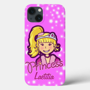 Etui iPhone Case-Mate Filles nommé princesse étoile lilas rose