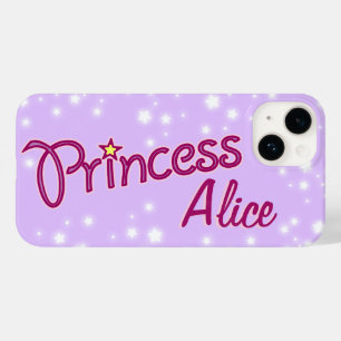Coque Case-Mate iPhone Filles nommées princesse étoile lilas mauve