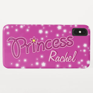Coque Case-Mate Pour iPhone Filles nommées princesse star violet rose