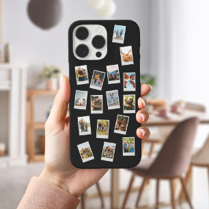 Coque iPhone 16 Pro Max Film instantané personnalisé 16 Photo Collage