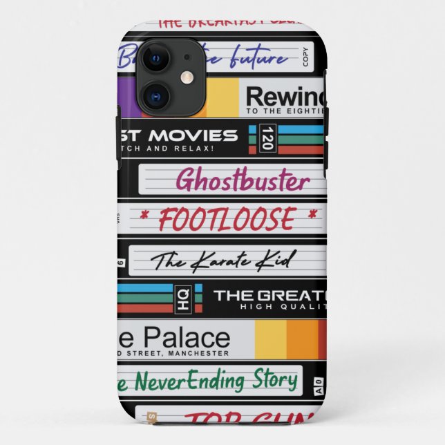 Coques Case-Mate iPhone Films rétros VHS 80 (Dos)