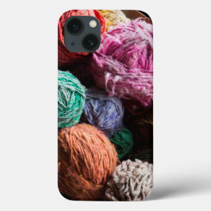 iPhone 13 Case Fils de laine de chili teints avec colorants natur
