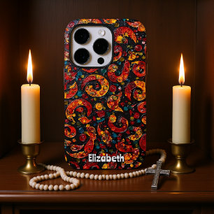 Coque iPhone 16 Pro Fils et spirales Abstraits