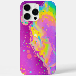 Coque iPhone 16 Pro Max Fils lumineux Abstraits colorés