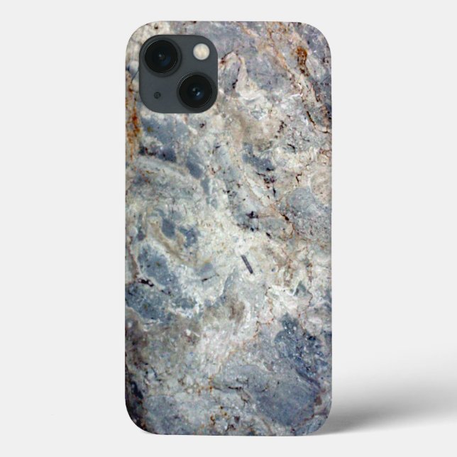 Coques Case-Mate iPhone Finition en marbre blanc bleu glace (Verso)
