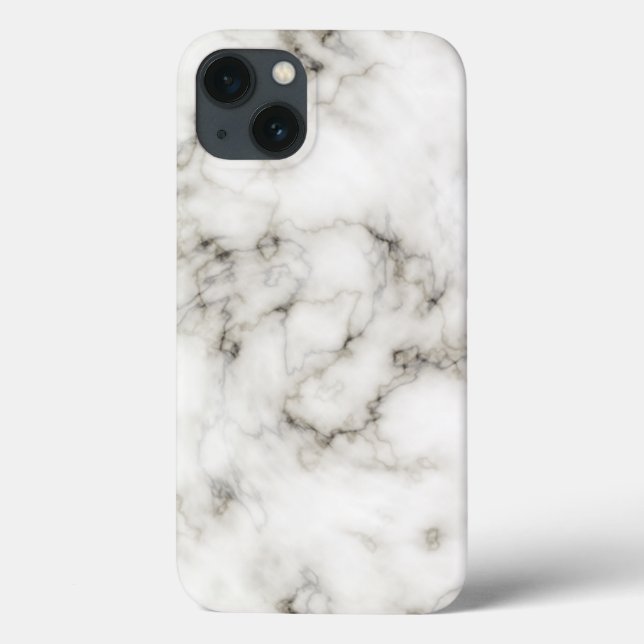Coques Case-Mate iPhone finition en marbre noir et blanc (Verso)