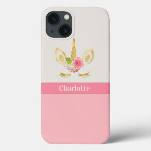 Case-Mate iPhone Case Finition rose Unicorne Or Personnalisée