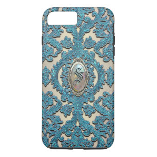 Coque iPhone 8 Plus/7 Plus Finnigan Sopra Damask Élégant Monogramme Plus