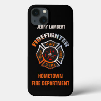 Etui iPhone Case-Mate Fire Department Chrome Name Template
