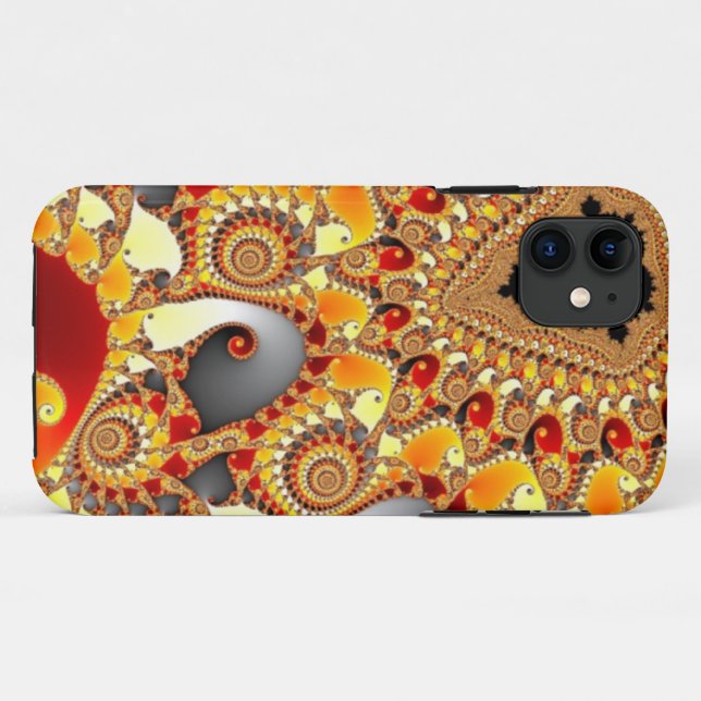 Coques Case-Mate iPhone Fire fractal Case-Mate iPhone case (Dos (Horizontal))